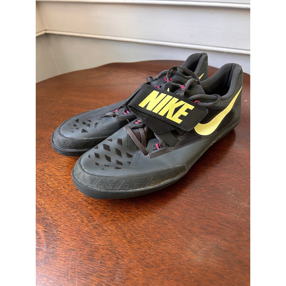 Nike Zoom Rotational 6 Throwing Shoes Anthracite Volt Pink 685135-004 Mens 10.5